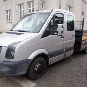 foto 3.5t VW tipper+crane Crafter 2.5D +HMF