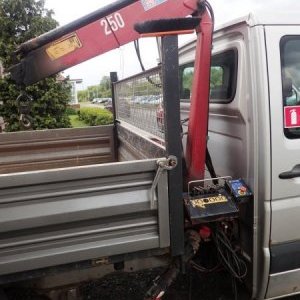 foto 3.5t VW tipper+crane Crafter 2.5D +HMF